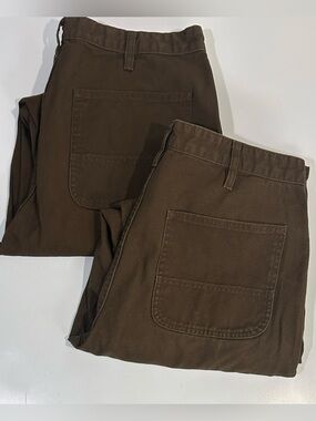 TWO PAIRS! Mens Brown Work Pants. TWO PAIRS!